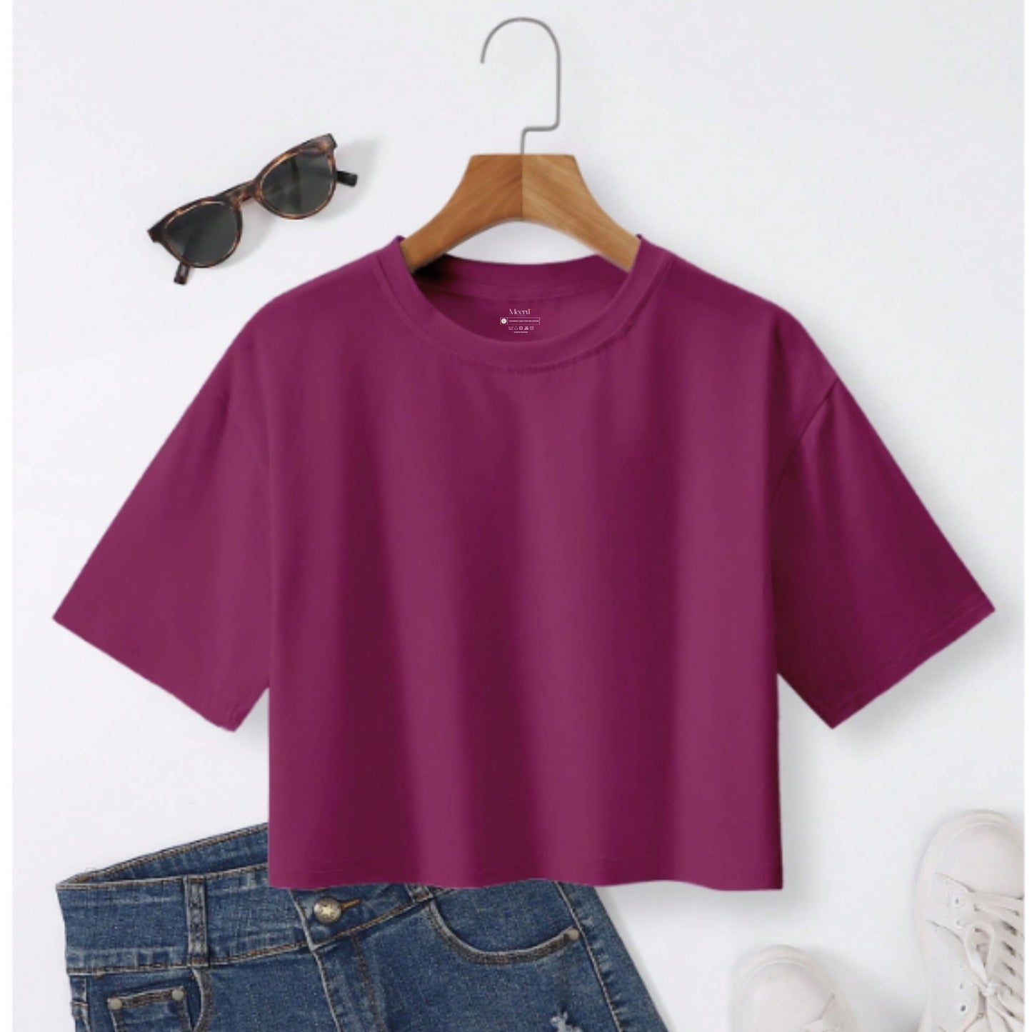 BASIC CROPPED T-SHIRT