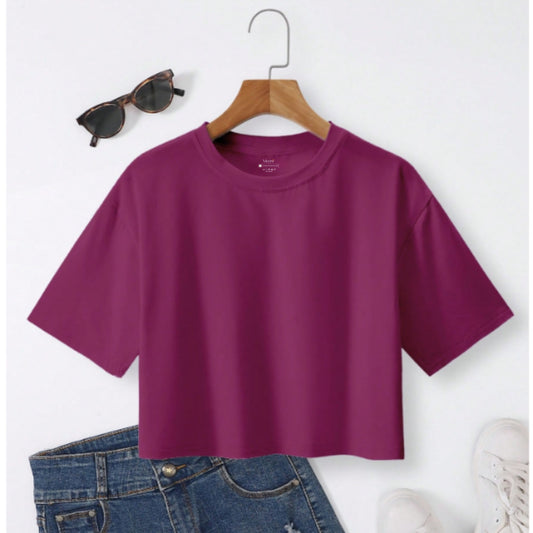 BASIC CROPPED T-SHIRT