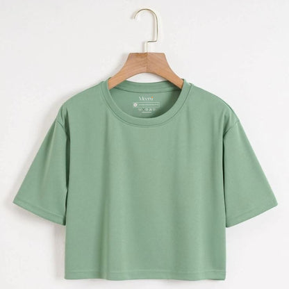 BASIC CROPPED T-SHIRT