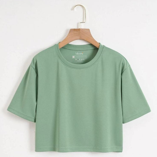 BASIC CROPPED T-SHIRT