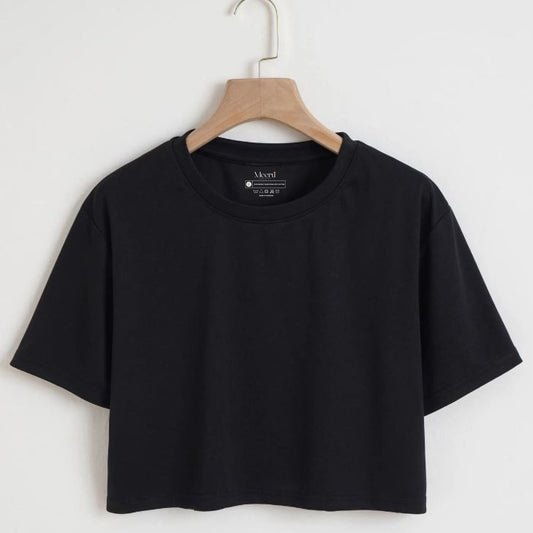 BASIC CROPPED TEE