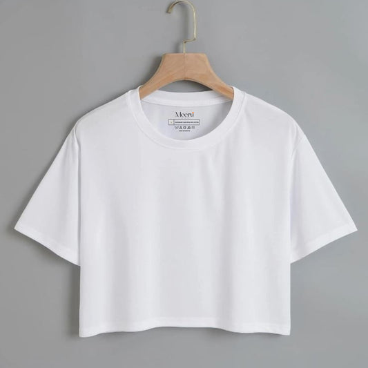 BASIC CROPPED T-SHIRT